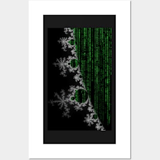 Fractal Matrix Code (Mandelbrot) Posters and Art